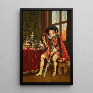 Reproduction of the painting A Good Vintage - Adolphe Alexandre Lesrel