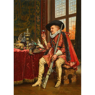 Reproduction of the painting A Good Vintage - Adolphe Alexandre Lesrel