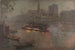 Bateau-mouche sur la Seine le soir devant Notre-Dame - Adolphe Ernest Gumery — artwork view