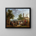 Foire de campagne - Adolphe Eugène Gabriel Roehn — framed artwork on a wall