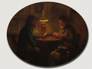 Card game at Pré Martin - Adolphe Félix Cals — artwork view