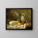 Still life with a cucumber and a jug - Adolphe Félix Cals — framed artwork on a wall
