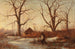 Winter Landscape with Brush Collector - Adolphe Appian — artwork view