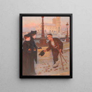 The Widow's Mite - Adolphe Binet — framed artwork on a wall