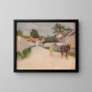 Clear Weather Painting - Adolphe Binet — framed artwork on a wall