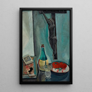 Still life - Adolphe Feder — framed artwork on a wall
