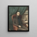 Self-portrait - Adolphe Hastrel de Rivedoux — framed artwork on a wall