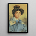 Portea dressed in sky blue - Adolphe Hastrel de Rivedoux — framed artwork on a wall