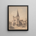 View of the Saint-Adelphe Church in Neuwiller-lès-Saverne - Adolphe Hastrel de Rivedoux — framed artwork on a wall