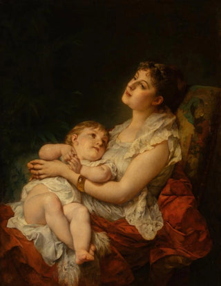 L'amour d'une mère - Adolphe Jourdan — artwork view