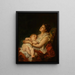 L'amour d'une mère - Adolphe Jourdan — framed artwork on a wall