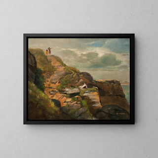 La vue du sommet - Adolphe Lalyre — framed artwork on a wall