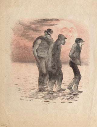 Scenes and murderers of Paris - Adolphe Léon Willette — artwork view