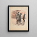 Scenes and murderers of Paris - Adolphe Léon Willette — framed artwork on a wall