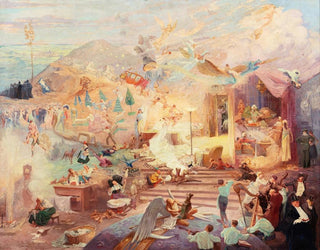 Fantasmagorical scene also called Liberty - Adolphe Léon Willette — artwork view