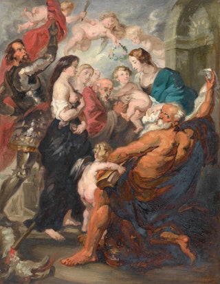 La Madone accompagnée de saints - Adolphe Léonard De Mol — artwork view