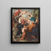 La Madone accompagnée de saints - Adolphe Léonard De Mol — framed artwork on a wall