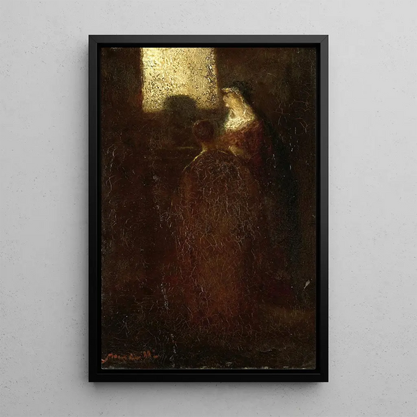 Reproduction of the painting At the altar - Adolphe Monticelli