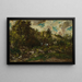 Autumn Painting - Adolphe Monticelli — framed artwork on a wall
