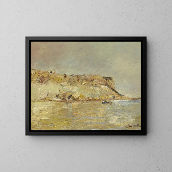 Coastal Mountains - Adolphe Monticelli — framed artwork on a wall