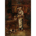 Reproduction of the painting Detailed study for La Rôtisserie des deux Paons - Adolphe Monticelli