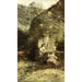 Figures near a fountain - Adolphe Monticelli — artwork view