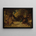 Figures sur une terrasse - Adolphe Monticelli — framed artwork on a wall