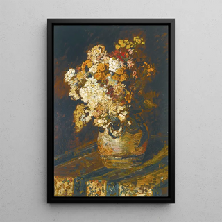 Flowers Various - Adolphe Monticelli — framed artwork on a wall