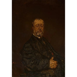 Portrait of Mr. Rouland - Adolphe Monticelli — framed artwork on a wall