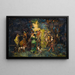 La Réunion de Chasse - Adolphe Monticelli — framed artwork on a wall