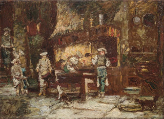 La Cuisine de la Rôtisserie des Deux Paons - Adolphe Monticelli — artwork view