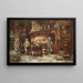La Cuisine de la Rôtisserie des Deux Paons - Adolphe Monticelli — framed artwork on a wall