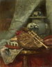 Still life with bagpipe - Adolphe Mouilleron — artwork view