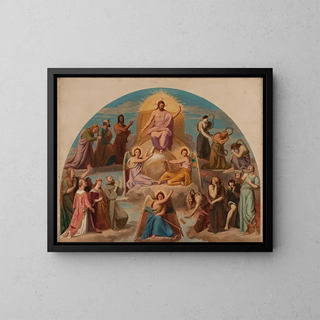 The Last Judgment - Adolphe Roger — framed artwork on a wall