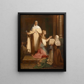 A Take of Sail - Adolphe Roger — framed artwork on a wall