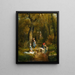 Lavandières dans un paysage - Adolphe Théodore Jules Martial Potémont — framed artwork on a wall