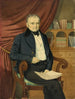 Portrait of a seated man with a newspaper - Adolphus H. A. Wing — artwork view