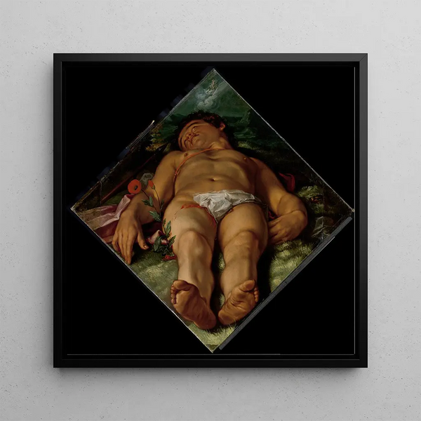 Adonis mourant - Hendrick Goltzius — framed artwork on a wall