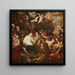 Adoration of the Shepherds - Lorenzo De Ferrari — framed artwork on a wall