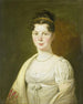 Portrait of Wilhelmina Maria Haack 1786-1857 fourth wife of Gerrit Verdooren - Adriaan de Lelie — artwork view