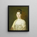 Portrait of Wilhelmina Maria Haack 1786-1857 fourth wife of Gerrit Verdooren - Adriaan de Lelie — framed artwork on a wall