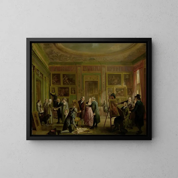 The art gallery of Josephus Augustinus Brentano - Adriaan de Lelie — framed artwork on a wall
