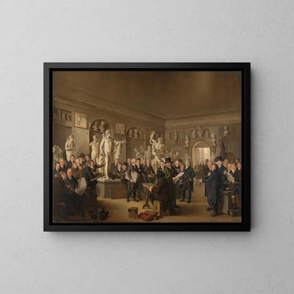 The sculpture gallery of the Felix Meritis Society - Adriaan de Lelie — framed artwork on a wall