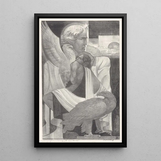Your youth renews itself like that of the eagle - Adriaan van't Hoff — framed artwork on a wall