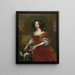 Portrait of a Lady - Adriaen Backer — framed artwork on a wall