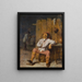 A sleeping rustic - Adriaen Brouwer — framed artwork on a wall