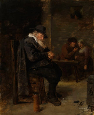 An Old Man in a Tavern - Adriaen Brouwer — artwork view