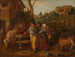 Card game scene in front of a country tavern - Adriaen Brouwer — artwork view