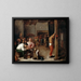 Interior of a Tavern - Adriaen Brouwer — framed artwork on a wall