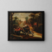 The Card Players - Adriaen Brouwer — framed artwork on a wall
